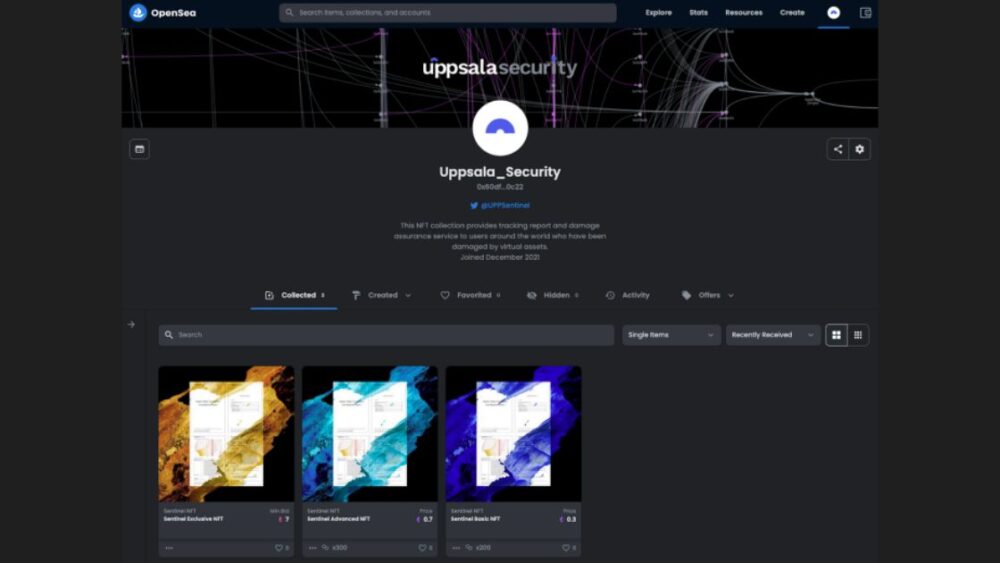 Sentinel NFT on OpenSea
